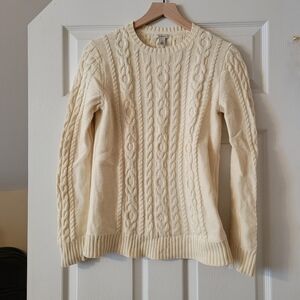 Ll Bean Cable Knit Sweater
